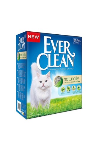 Ever Clean Naturally Doğal Koku Önleyici Parfümsüz Topaklanan Kedi Kumu 10 lt - 1