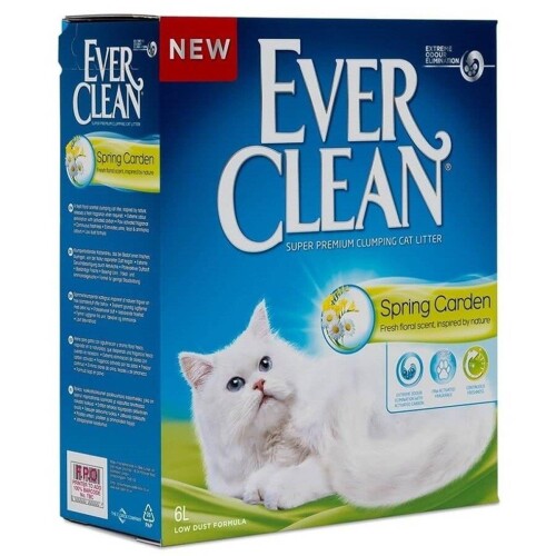 Ever Clean Spring Garden Çiçek Kokulu Topaklanan Kedi Kumu 6 lt - 1