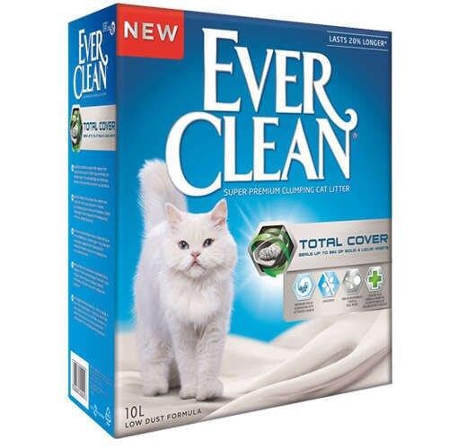 Ever Clean Total Cover Koku Önleyici İnce Taneli Topaklanan Kedi Kumu 10 lt - 1