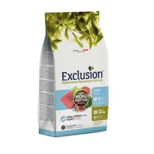 Exclusion Monoprotein Düşük Tahıllı Ton Balıklı ve Narlı Küçük Irk Yavru Köpek Maması 2 Kg - 1
