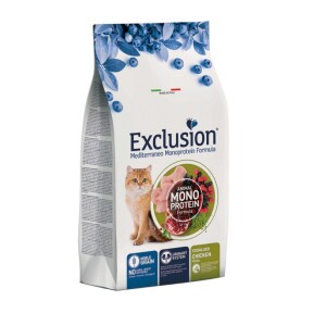 Exclusion Monoprotein Tavuklu ve Narlı Düşük Tahıllı Kısırlaştırılmış Kedi Maması 1,5 Kg - Exclusion