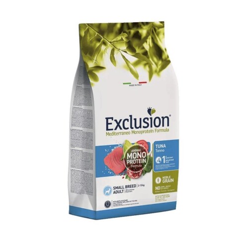 Exclusion Monoprotein Ton Balıklı ve Narlı Düşük Tahıllı Küçük Irk Yetişkin Köpek Maması 7 Kg - 1