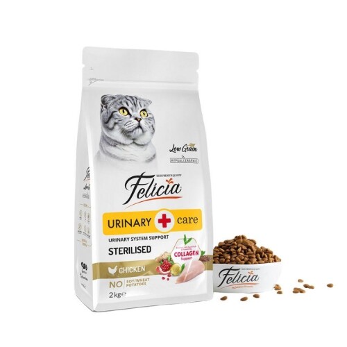 Felicia Düşük Tahıllı Tavuklu HypoAllergenic Kısırlaştırılmış Yetişkin Kedi Maması 2 kg - 1