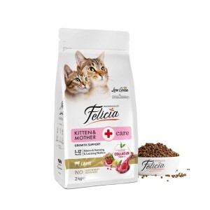 Felicia Kuzu Etli Düşük Tahıllı Yavru ve Hamile Kedi Maması 2 kg - Felicia