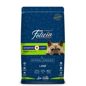 Felicia Kuzulu Küçük Irk Düşük Tahıllı Köpek Maması 6 kg (2 X 3 Kg) - Felicia