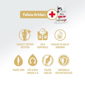 Felicia Kuzulu Pirinçli Düşük Tahıllı Hipoalerjenik Köpek Maması 15 kg - 3