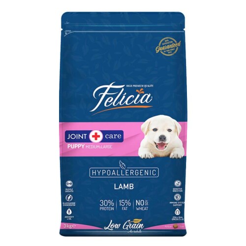 Felicia Kuzulu Yavru Köpek Maması Orta ve Büyük Irk İçin 3 kg - 1