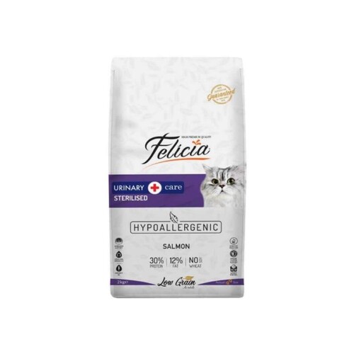 Felicia Light Somonlu Düşük Tahıllı Kısırlaştırılmış Kedi Maması 2 kg - 1