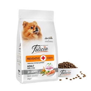 Felicia Mini Somonlu Düşük Tahıllı Hipoalerjenik Köpek Maması 3 kg - Felicia