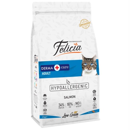 Felicia Somon Balıklı Düşük Tahıllı Hipoalerjenik Kedi Maması 2 kg - 1
