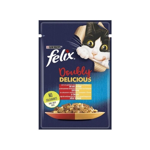 Felix Çifte Lezzet Sığır ve Tavuk Etli Kedi Konservesi 85 gr - 1