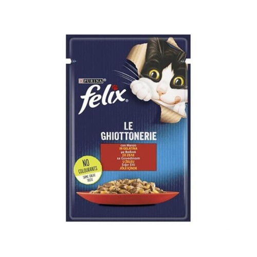 Felix Jöle İçinde Sığır Etli Yetişkin Kedi Konservesi 85 gr - 1
