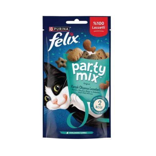 Felix Party Mix Karışık Okyanus Lezzetleri Kedi Ödül Maması 60 Gr - 1