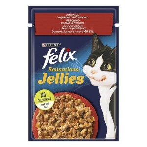 Felix Sensation Sığır Etli & Domatesli Kedi Konservesi 85 Gr - Felix