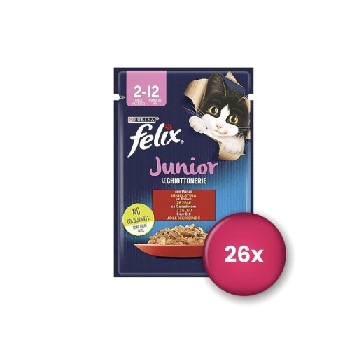 Felix Sığır Etli Yavru Kedi Konservesi 85 gr X 26 Adet - 1