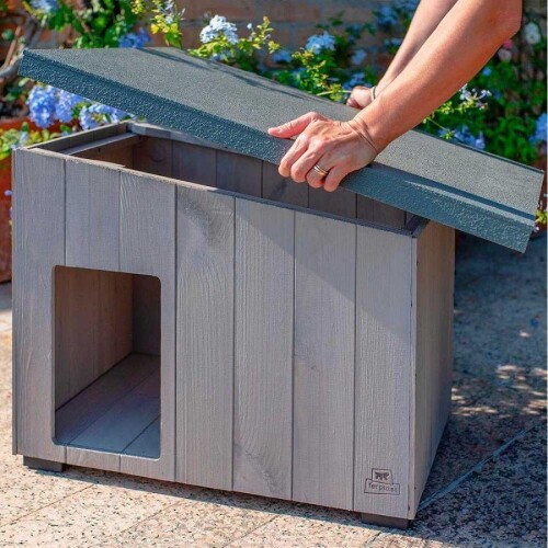 Ferplast Argo 60 Ahşap Köpek Kulübesi - 4