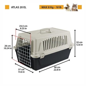 Ferplast Atlas 20 Kedi ve Köpekler için Taşıma Çantası Mavi 37x58x32 cm - 2
