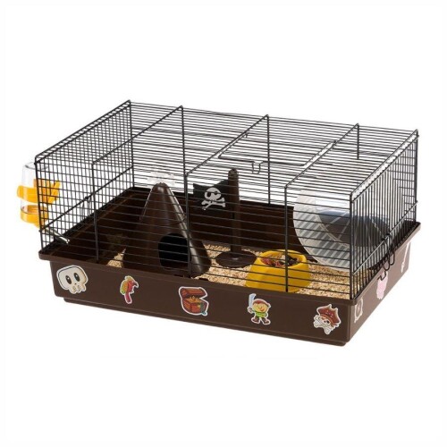 Ferplast Criceti 9 Korsan Temalı Hamster Kafesi 46x29x23 cm - 1