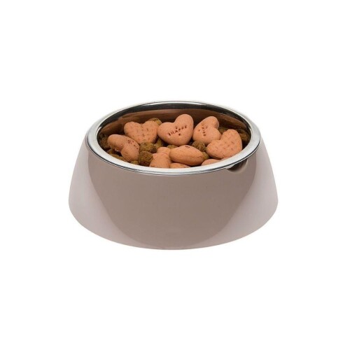 Ferplast Jolie Kedi ve Köpekler için Çelik Mama ve Su Kabı Gri 850 ml M - 2