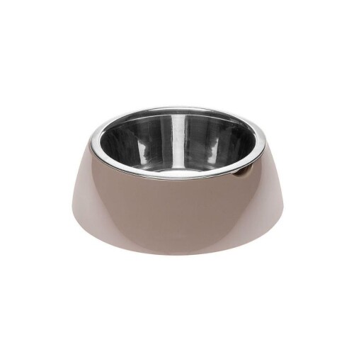 Ferplast Jolie Kedi ve Köpekler için Çelik Mama ve Su Kabı Gri 850 ml M - 1