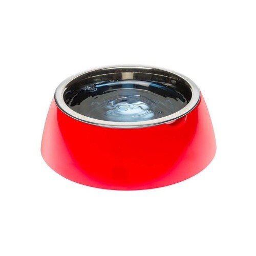 Ferplast Jolie Kedi ve Köpekler için Çelik Mama ve Su Kabı Kırmızı 850 ml M - 1