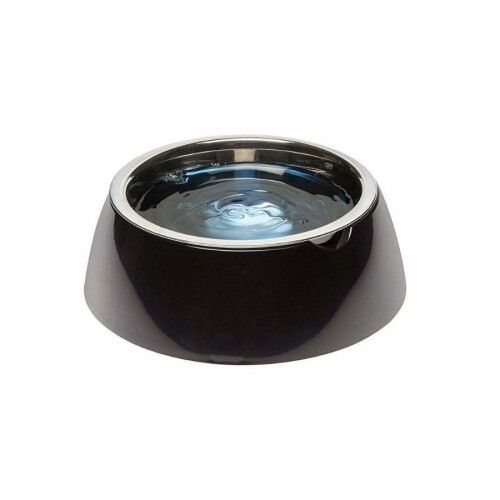 Ferplast Jolie Kedi ve Köpekler için Çelik Mama ve Su Kabı Siyah 850 ml M - 1