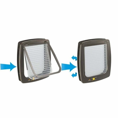 Ferplast Swing 5 Kedi ve Köpek Kapısı Kahverengi 13,5x13,7 cm - 5