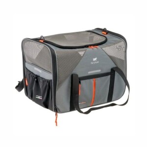 Ferplast Voyager 350 Kedi ve Köpek Kumaş Taşıma Çantası Gri 45x30x33 cm - 1