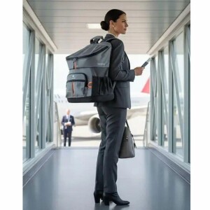 Ferplast Voyager 400 Kedi ve Köpek Kumaş Taşıma Çantası Gri 33x23x41 cm - 4