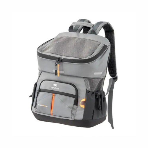 Ferplast Voyager 400 Kedi ve Köpek Kumaş Taşıma Çantası Gri 33x23x41 cm - 1