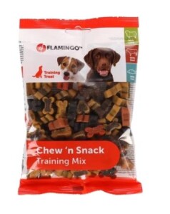 Flamingo Chew'n Kemik Şeklinde Karışık Çeşitli Köpek Ödül Maması 150 gr - Flamingo