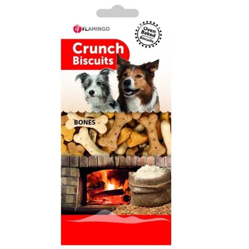 Flamingo Crunch Kemik Bisküvi Köpek Ödül Maması 500 Gr - 1