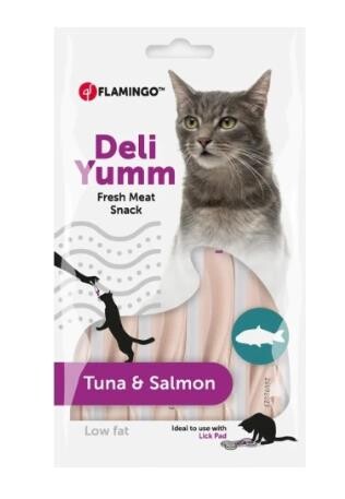Flamingo Deli Yumm Tuna ve Somonlu Krema Kedi Ödül Maması 14 Gr 5'li - 1