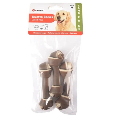 Flamingo Duetto Kemik Kuzulu Köpek Ödül Maması 3'lü M - 1