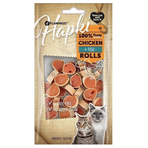 Flamingo Hapki Tavuklu ve Balıklı Kedi Ödül Maması 50 Gr - 1