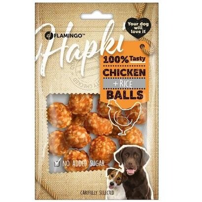 Flamingo Hapki Tavuklu ve Pirinçli Top Köpek Ödül Maması 75 Gr - 1