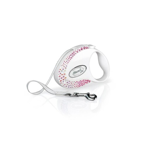 Flexi Glam S Beden Beyaz 3MT Otomatik Şerit Tasma - 1