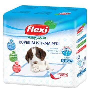Flexi Köpek Çiş Eğitim Pedi 60 x 60 cm 10 Adet - 1