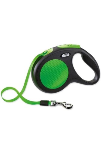 Flexi Neon Şerit Otomatik Tasma M Yeşil 5 mt - 1
