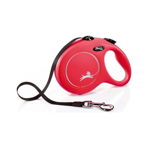 Flexi New Classic Kırmızı 5 mt Şerit Otomatik Tasma Large - 1