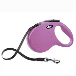 Flexi New Classic Pembe 5 mt Şerit Otomatik Tasma Medium - Flexi