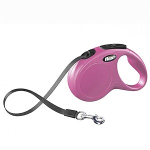 Flexi New Classic Pembe 5 mt Şerit Otomatik Tasma Small - Flexi