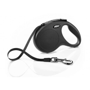 Flexi New Classic Şerit Otomatik Tasma M Siyah 5 mt - Flexi