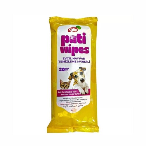 Flexi Pati Wipes Kedi Köpek Pati Temizleme Yıkama Mendili 30'lu - 1
