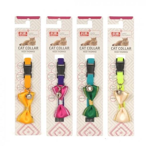 Flip Kedi Boyun Tasması Papyonlu 1 Adet 20 X 1 cm - 1