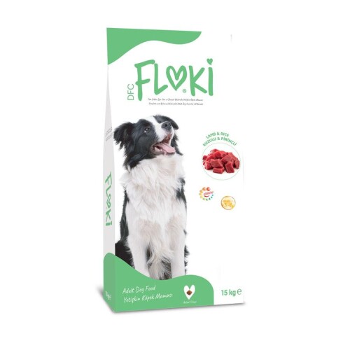 Floki Kuzulu ve Pirinçli Yetişkin Köpek Maması 15 Kg - 1