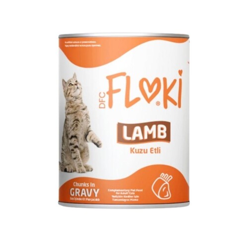 Floki Kuzulu Yetişkin Kedi Konservesi 400 gr - 1
