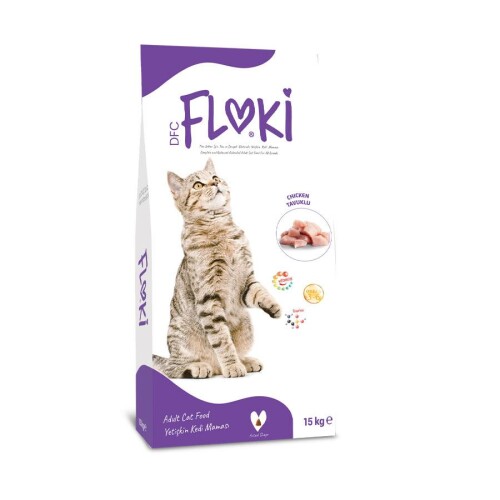 Floki Tavuklu Yetişkin Kedi Maması 15+1 Kg - 1