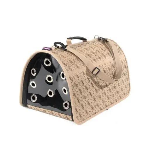 Flybag Kapalı Kahverengi Kedi Taşıma Çantası 44x28x28 cm - 1