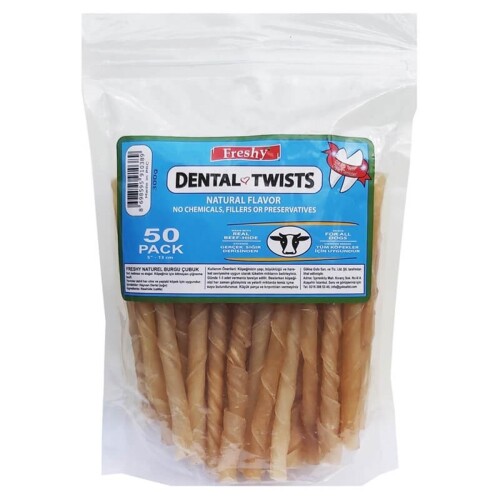 Freshy Dental Burgu Köpek 50'li Paket - 13 cm - 1